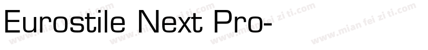 Eurostile Next Pro字体转换